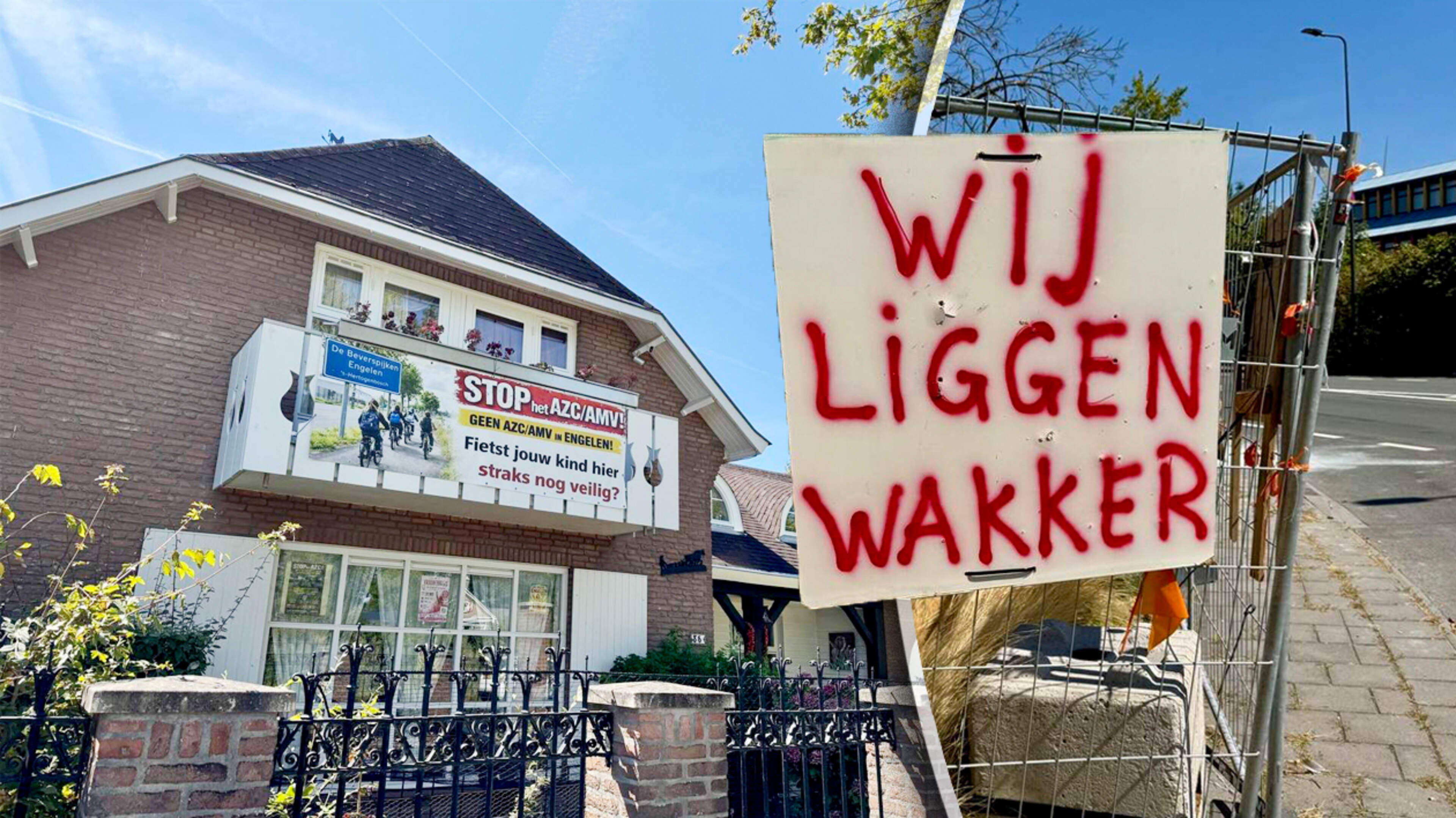 Asielopvang verscheurt Engelen en zorgt voor extreem grimmige sfeer: ’Ik stamp je camera kapot’